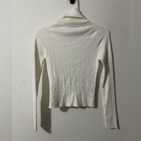 Zara White Turtleneck  Long Sleeve Top - Picture 2 of 3